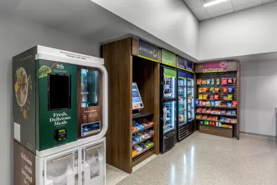 Vending machine room at THM