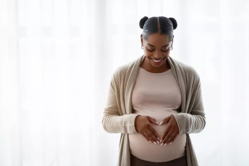 Pregnant woman at THM Maternity Care